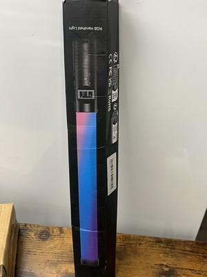 RGB LED Handheld Continuous Lighting Stick, 1 Unit, Black Blue Pink
