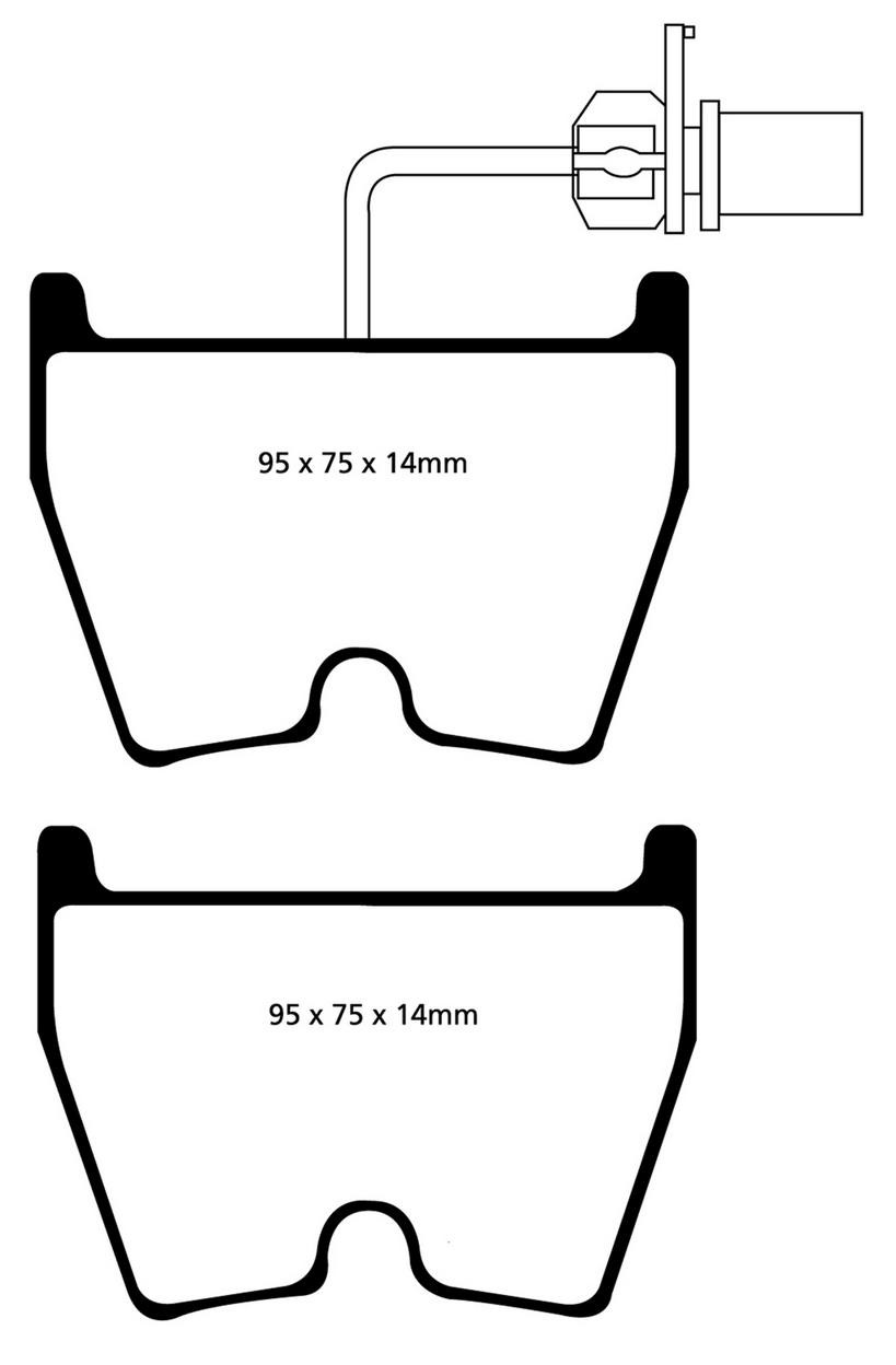 Lamborghini Gallardo 2008-2009 Front Brake pad sets Set