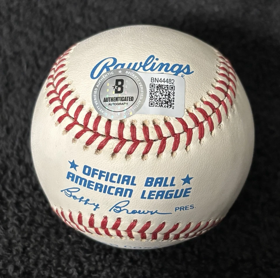 Hal Newhouser HOF 92 Firmado Autografiado DE COLECCIÓN OAL BASEBALL Beckett Certificado de Autenticidad 🔥 Foto 2 de 4