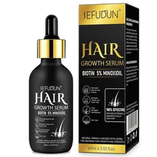 5% Minoxidil Hair Growth Oil - Extra Strength Regrowth Serum for Men & Women
