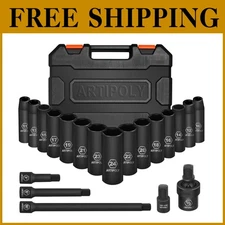 20-Piece Metric Deep Impact Socket Collection