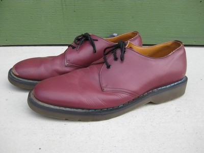 Vtg 90's Doc Dr. Martens Oxblood Oxford Shoes Made in England UK