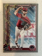 2025 Topps Holiday Zac Gallen #H131 Holiday Silver Glitter