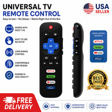 2 Pack Replacement Remote FIT For ROKU TV TCL/Sanyo/Element/Haier/RCA/LG/Philips