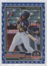 2023 Panini USA Baseball Stars & Stripes Blue Prizm 49/75 Kendall George #49 tj1