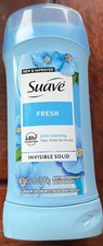 Suave Invisible Solid 48 Hour Anti-Staining Deodorant 2.6oz-FRESH-05/2027-New