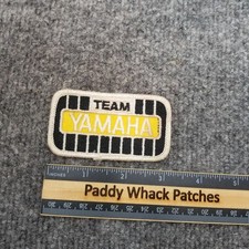 Vintage Team Yamaha Patch Motorcycle Racing ATV Stained O7