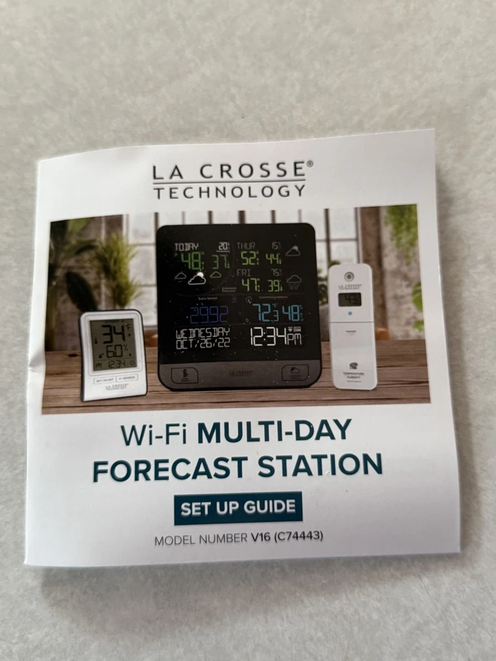 C74443 La Crosse Technology Wi-Fi Forecast Color Weather Station - Image 3 of 4