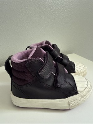 Converse Chuck Taylor All-Star Berkshire, Purple Leather, Boot Infant SZ5