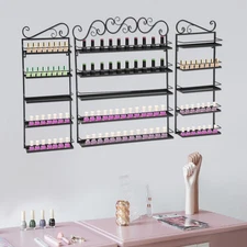 3pcs Wall Mounted Nail Polish Racks Nail Polish Shelves Nail Polish Display Rack