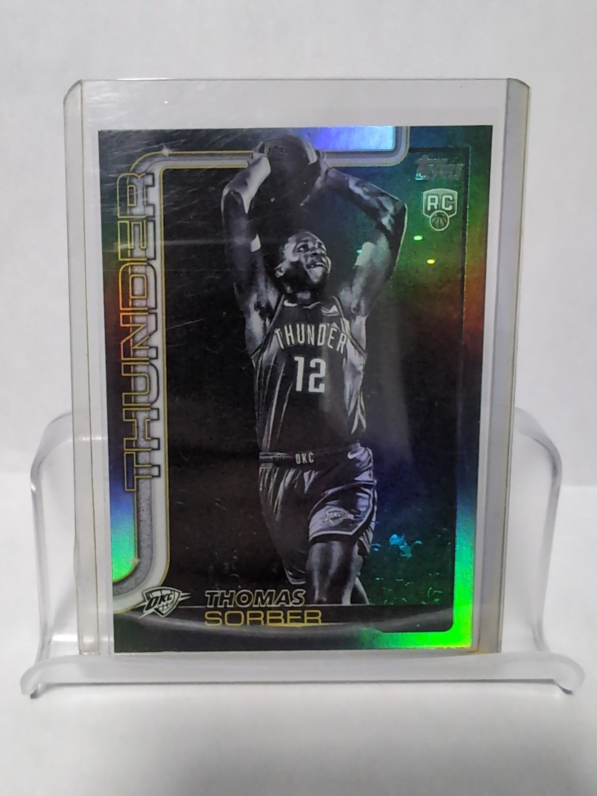 2025-26 Topps Basketball Flagship - Thomas Sorber #215 - Blackout Parallel (RC)