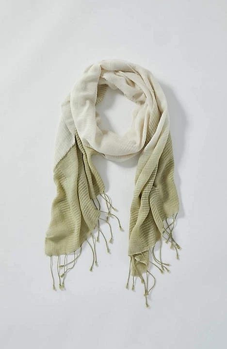 J. Jill ~ NEW Very Pretty Pure Jill Textured Dip-Dyed Scarf ~ NWT (1E3)