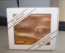 Vintage Gold Tone Olgin Wallet in Box