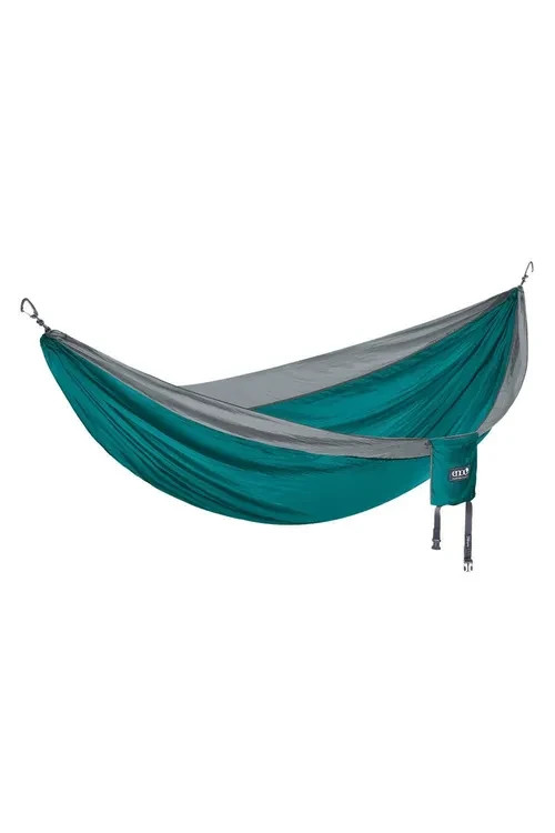 ENO DN007 DoubleNest Hammock Seafoam/Grey Lightweight Camping Travel Hammock