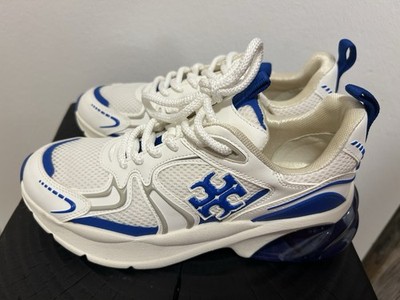 Tory Burch Sneaker Chunky Weiß Blau Neu DesignerSchuhe Gr.8M