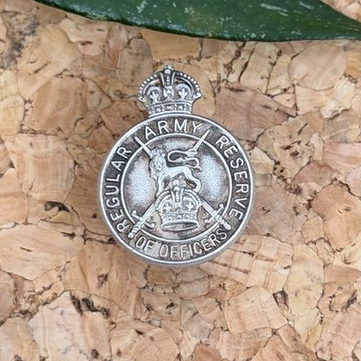 Vintage Sterling Silber Regular Army Reserve Of Officers Badge