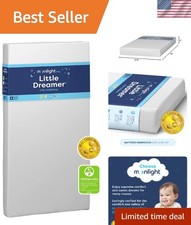 Baby Toddler Crib Mattress Foam Waterproof Hypoallergenic Dual-Side