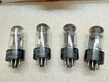 1950's Tung-Sol 6SN7GTB D Getter Matching Quad Preamp Tubes