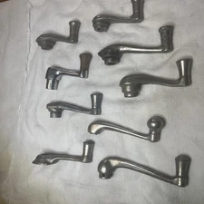 Vintage Auto Window Handles Lot 9 Model A and T Car Parts Used Hotrod Collectin