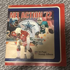 Vintage 1972 Sunoco NFL Action 56 Page Stamp Album Football Book Only 27 Missing