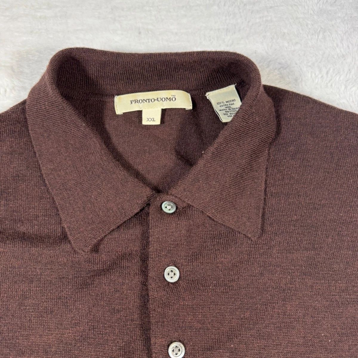Pronto Uomo Wool Brown Sweaters for Men for sale | eBay