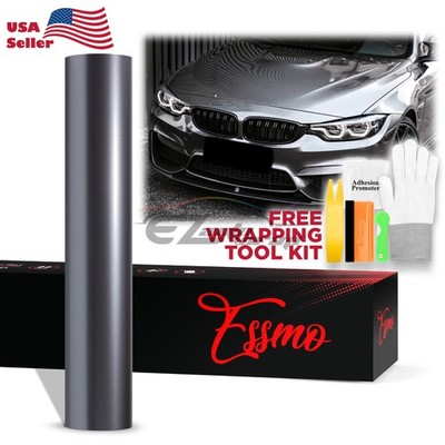 ESSMO PET Liquid Metallic Agate Gray Vinyl Wrap Auto Decal Sticker Air Release