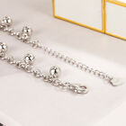 Purpose of Bracelet/Anklet for Women 10.5" Solid 925 Sterling Silver Bells Dual