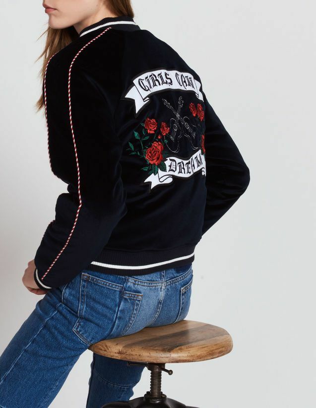 Sandro Paris REVERSIBLE Bomber Jacket