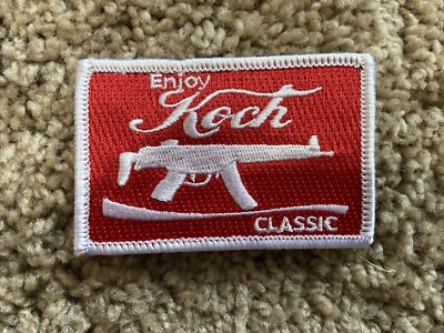 Heckler and Koch HK / Coca-Cola Parody Embroidered Patch w/ Hook Backing 3 x2 
