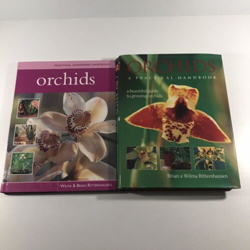 2 x Orchid Books by Wilma & Brian Rittershausen Bundle Gardening Flowers Hobbies - Photo 1/21