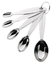 Stainless Steel Measuring Spoon Set Silver, Standard
