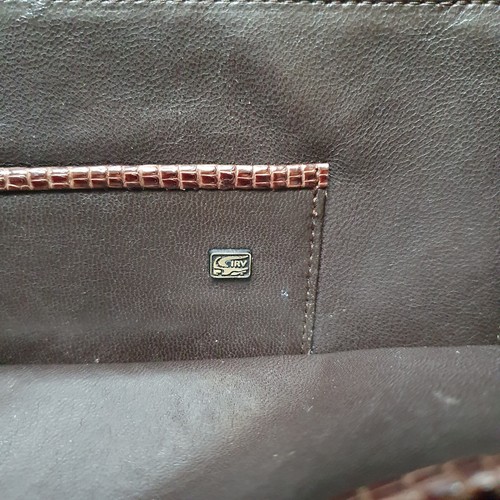 AR Alfred Roth West Germany alte Handtasche Damentasche Tasche Python Leder - Bild 6 von 14