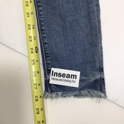 Lucky Brand Damen Skinny Jeans 2/26 Stretch Distressed ausgefranster Saum blau - Bild 9 von 12