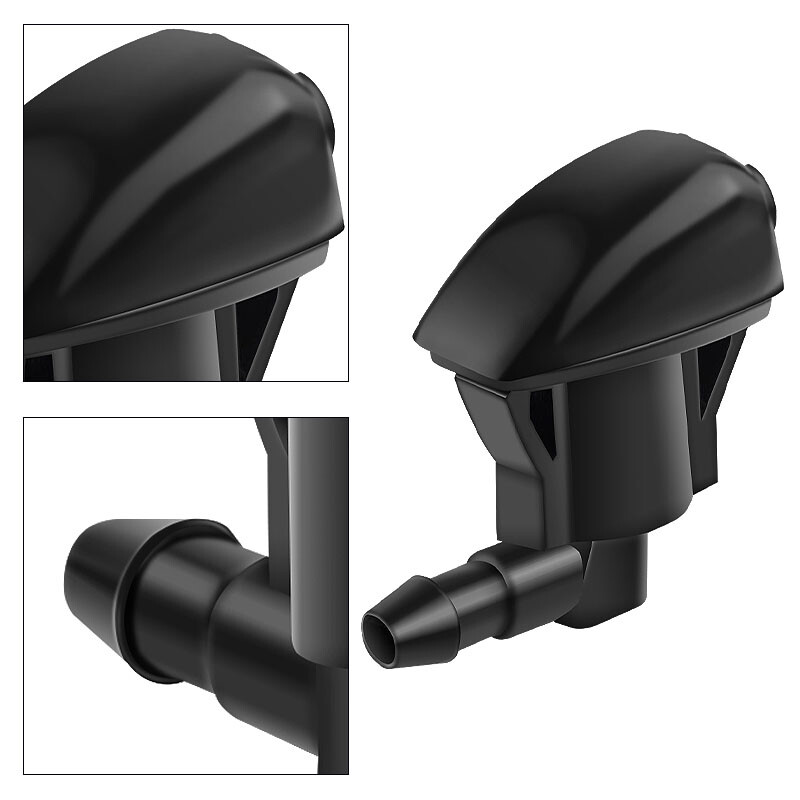 Bottle Washer Car Nozzle Washer Light Pair Of Car LED Light Wiper Hood Windshield Spray Nozzle Washer Lamp 12V Car Wiper Nozzle - Foto 8