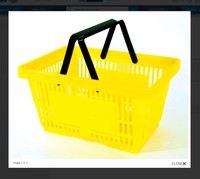 For Sale Standard-size Shopping Basket W/plastic Handle (yellow) For Sale Standard-size Shopping Basket W/plastic Handle (yellow)