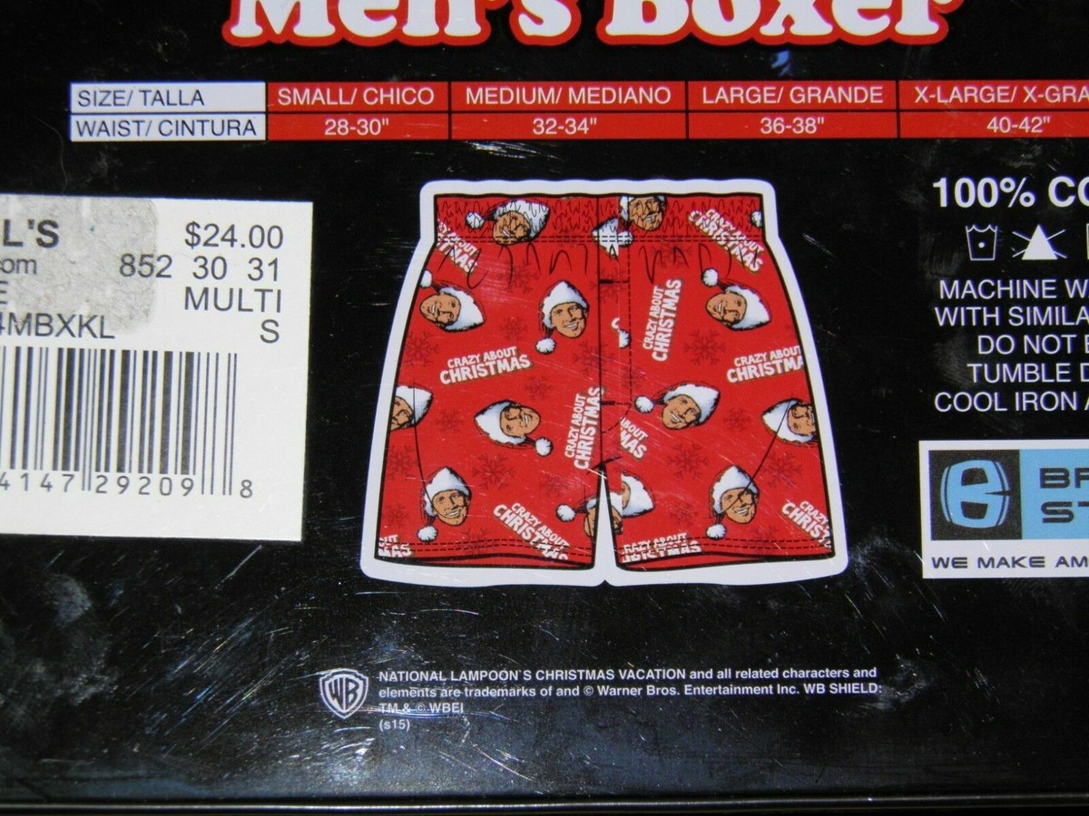 Boxer National Lampoon Christmas Vacation Homme - Taille S (28-30) Neuf Avec Étiquette