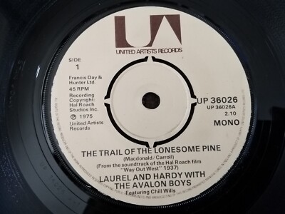 Laurel And Hardy    The Trail Of The Lonesome Pine - 7'' - UP 36026 - UK - 1975