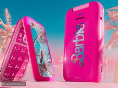 Official HMD Barbie Pink Mobile Flip Phone. Unlocked Brand NEW