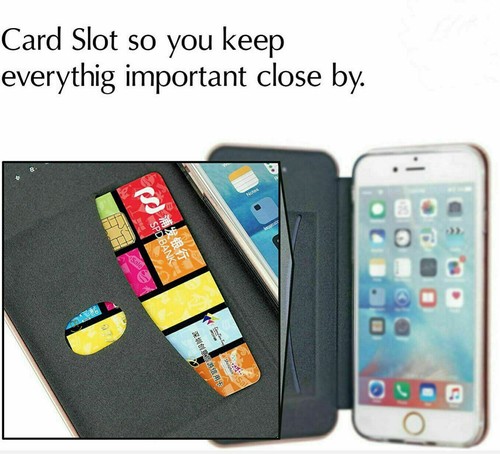 Shockproof Wallet Case For iPhone 16 15 Pro Max 13 12 XR 7 8 SE3 Leather Flip - Picture 5 of 11