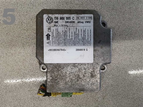 VW Touran 1T Airbagsteuergerät Steuergerät 1T0909605C  5WK43518