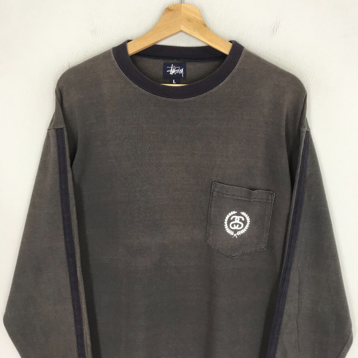 Vintage Stussy Shadowman T-Shirt Made in USA Skateboarding Surf 