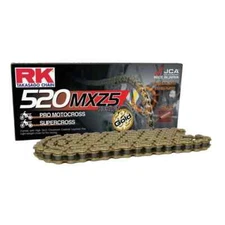 RK GB520MXZ5 Heavy Duty Gold MX Race Motocross Supercross Chain - 520 / 120 Link