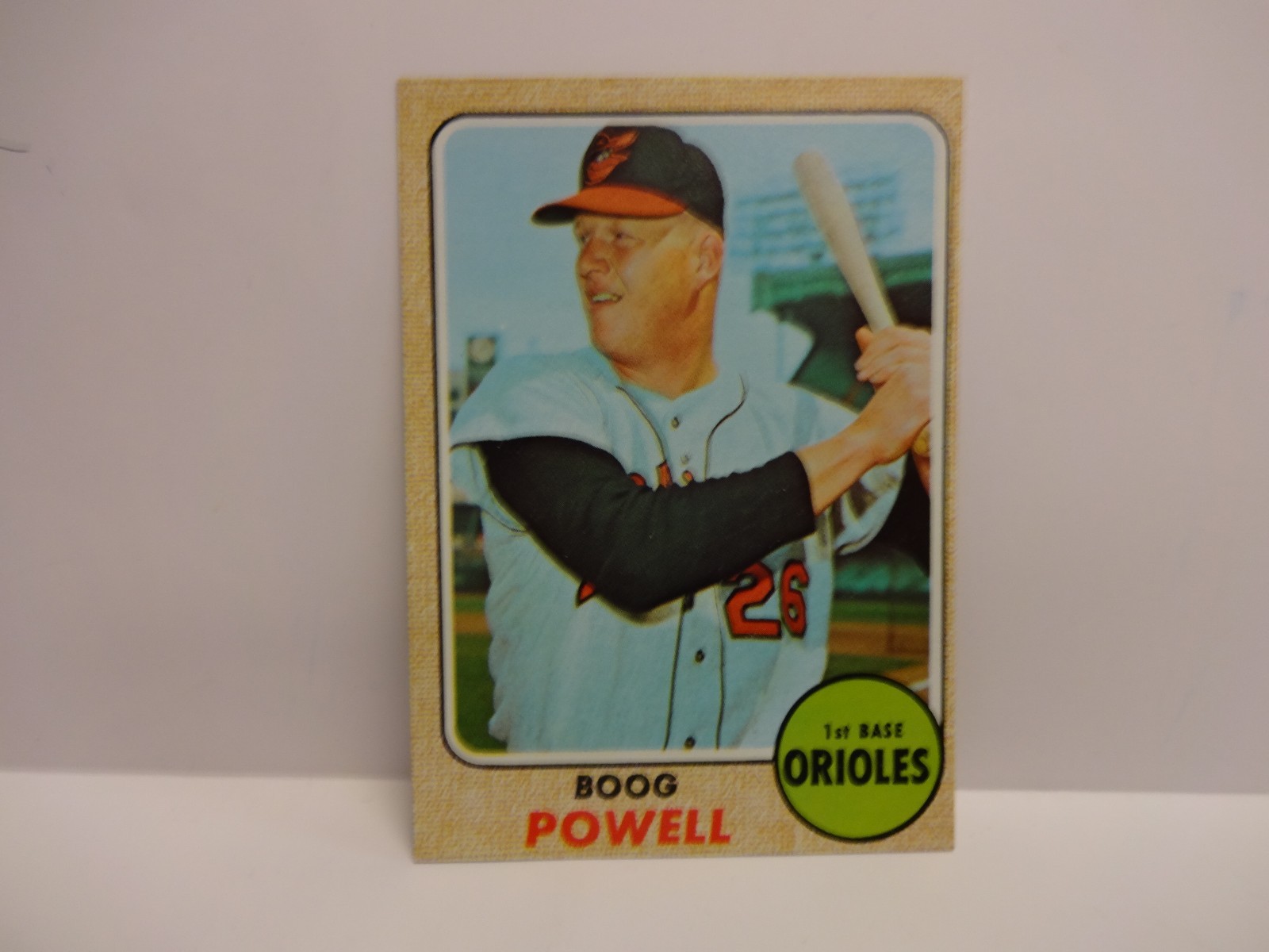 1968 Topps Baseball Boog Powell Card # 381 Baltimore Orioles | eBay