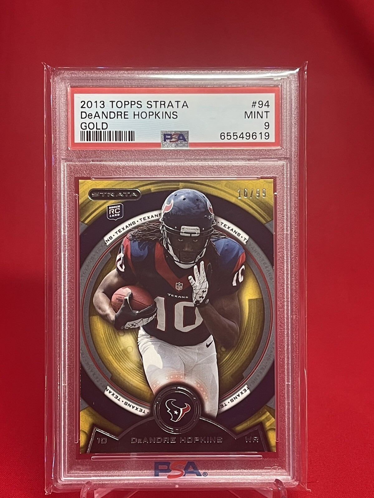 DeAndre Hopkins Topps Strata #94 Gold