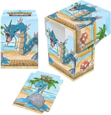 2 x Seaside Gyarados Lapras Full View Deck Box + Divider ULTRA PRO Pokemon