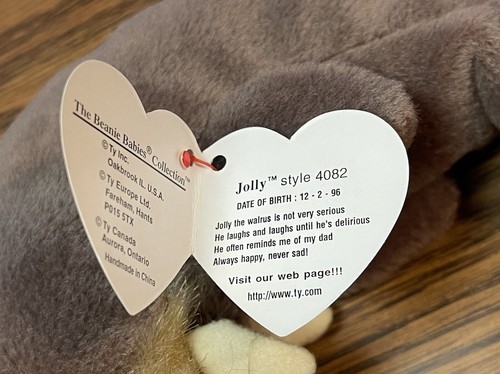 Ty 4082 Beanie Baby Plush Animal Jolly Walrus Style 1996 - Picture 2 of 4