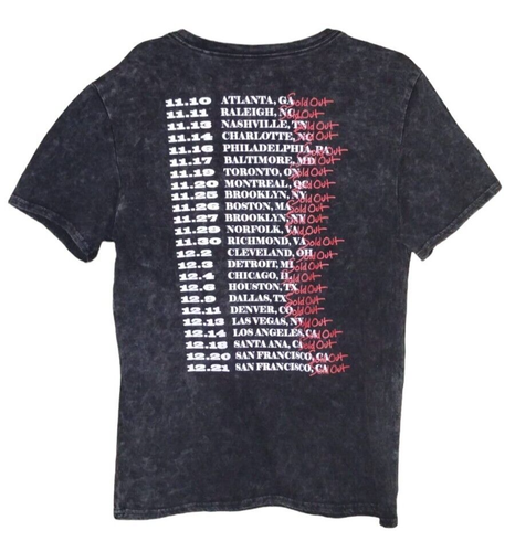 H.E.R. "I Used To Know Her" OFFICIAL 2018 Tour T-Shirt Black Acid Wash R&B MED - Picture 2 of 7