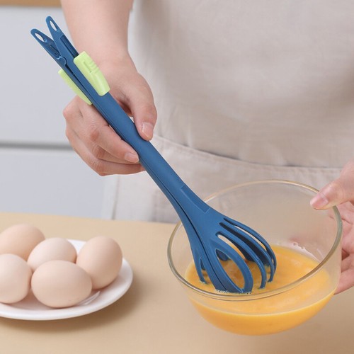 Manual Egg Beater And Whisk - Egg Mixer, Hard Boiled Egg Turner, Food Tongs.x - Picture 7 of 16