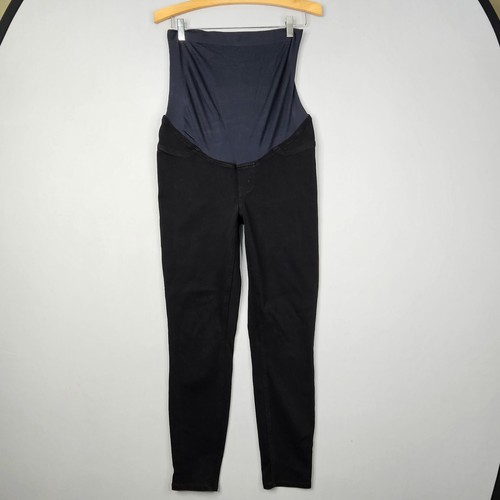Spanx Mama Maternity Black Skinny Ankle Jean Stretch Denim Size XL - Picture 2 of 15