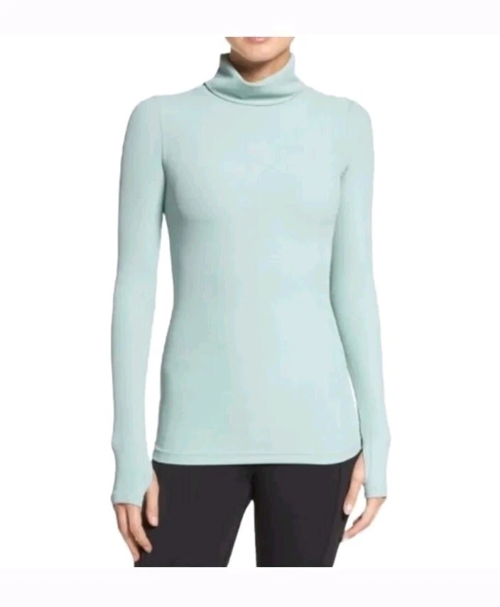 free-people-movement second skin performance ribbed turtleneck shirt